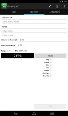 Caldwell Ballistic Chronograph android App screenshot 11