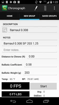 Caldwell Ballistic Chronograph android App screenshot 18